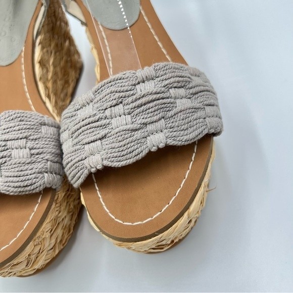 Splendid Women's Marlene Gray Espadrille Platform Wedges Sandals Size 6.5 NEW - Picture 6 of 15